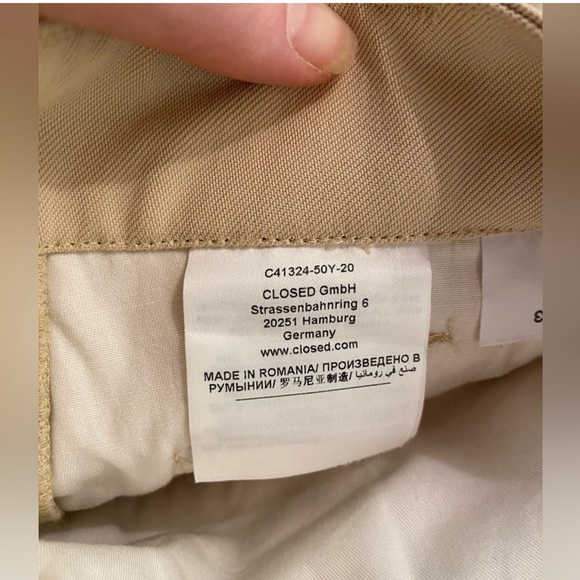 Anthropologie Closed Pleated Trouser paperbag chino parachute Pant unisex - Picture 14 of 14